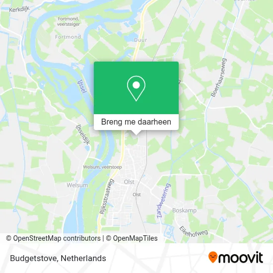 Budgetstove kaart