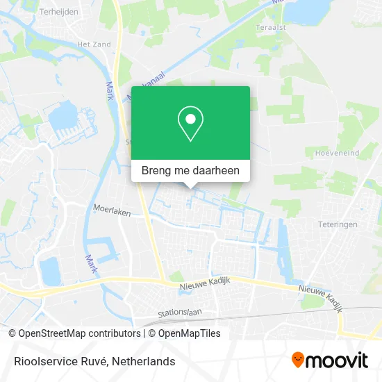 Rioolservice Ruvé kaart