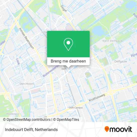 Indebuurt Delft kaart