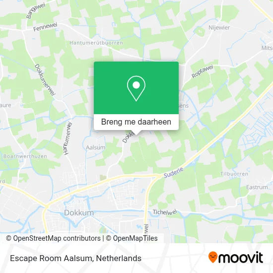 Escape Room Aalsum kaart