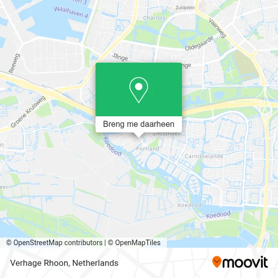 Verhage Rhoon kaart