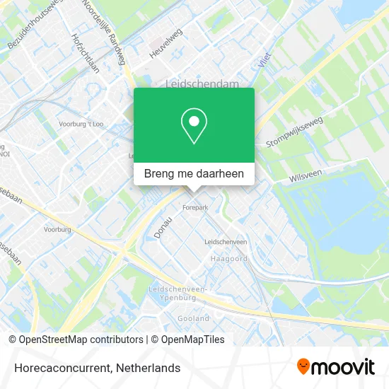 Horecaconcurrent kaart