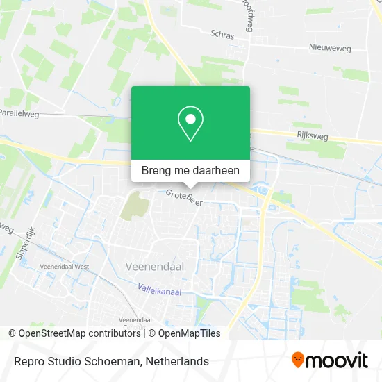 Repro Studio Schoeman kaart