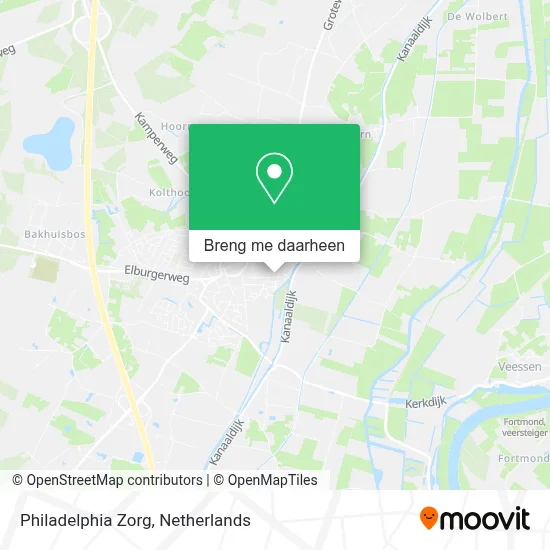 Philadelphia Zorg kaart