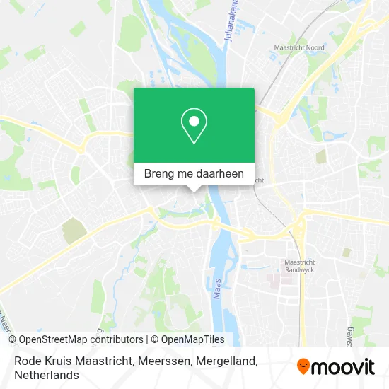 Rode Kruis Maastricht, Meerssen, Mergelland kaart