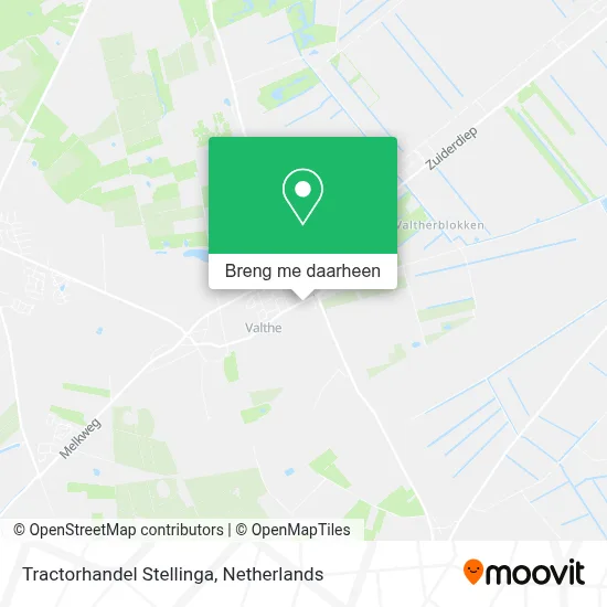 Tractorhandel Stellinga kaart