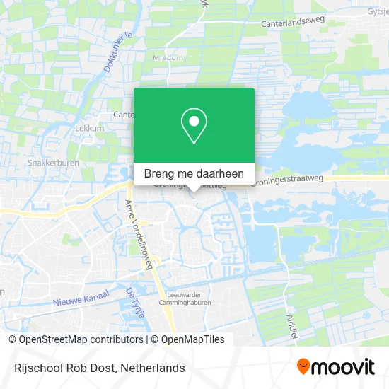 Rijschool Rob Dost kaart