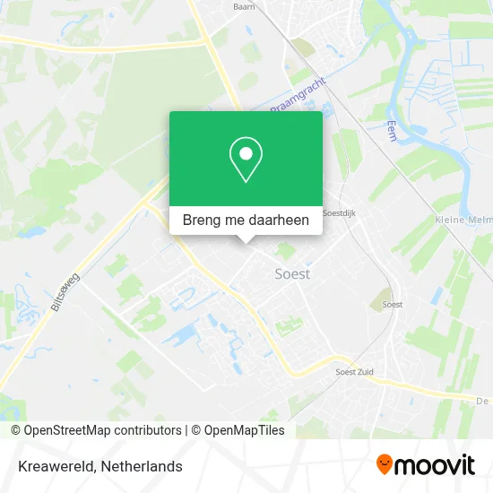 Kreawereld kaart