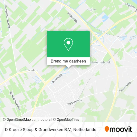 D Kroeze Sloop & Grondwerken B.V. kaart