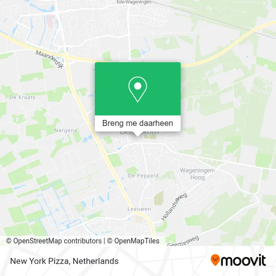 New York Pizza kaart
