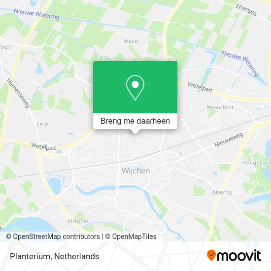 Planterium kaart