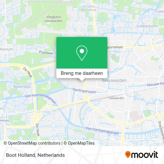 Boot Holland kaart