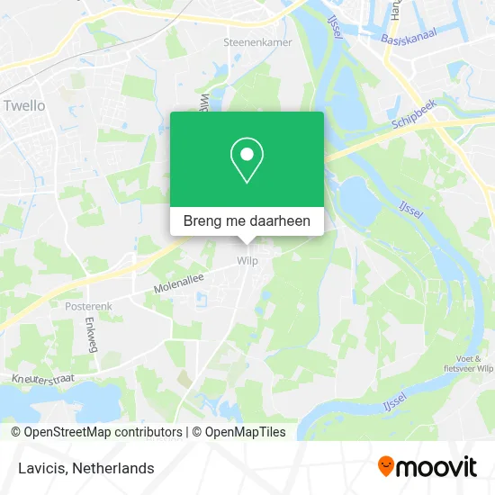 Lavicis kaart