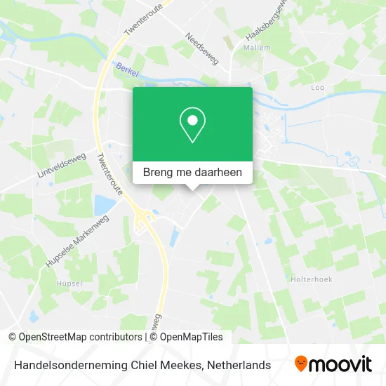 Handelsonderneming Chiel Meekes kaart