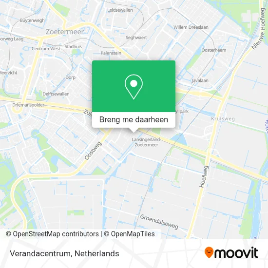 Verandacentrum kaart