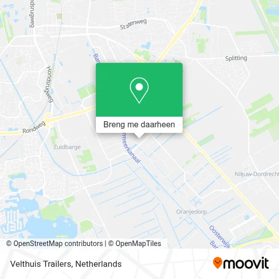 Velthuis Trailers kaart