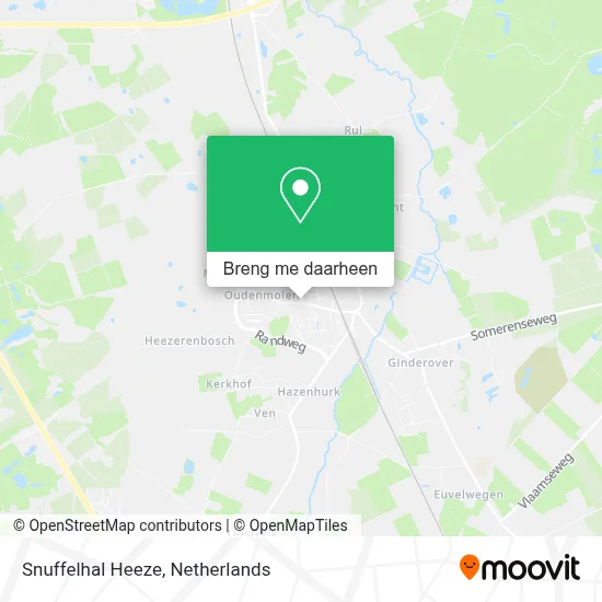 Snuffelhal Heeze kaart