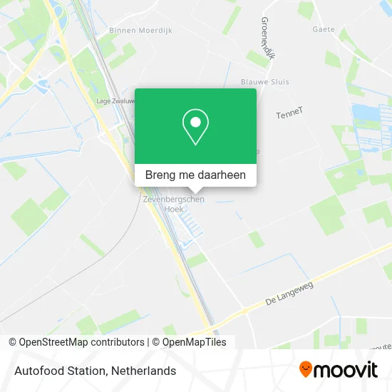 Autofood Station kaart