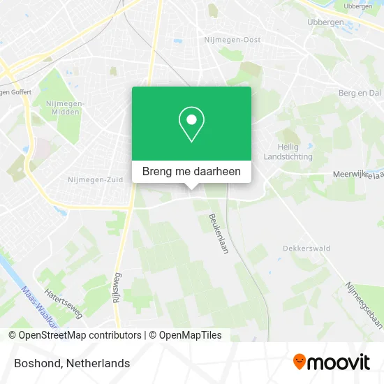Boshond kaart