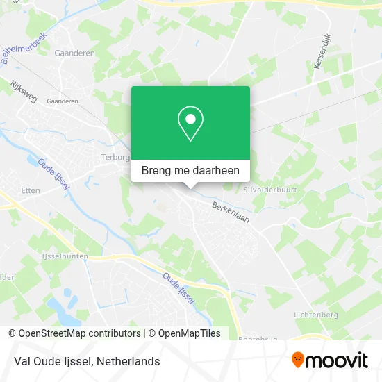 Val Oude Ijssel kaart