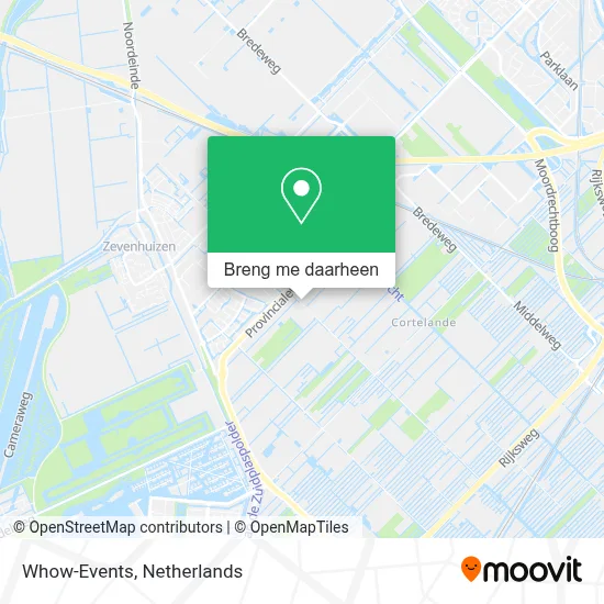Whow-Events kaart