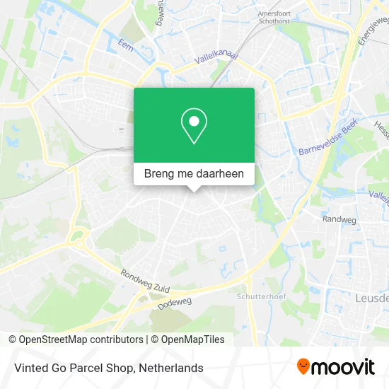 Vinted Go Parcel Shop kaart