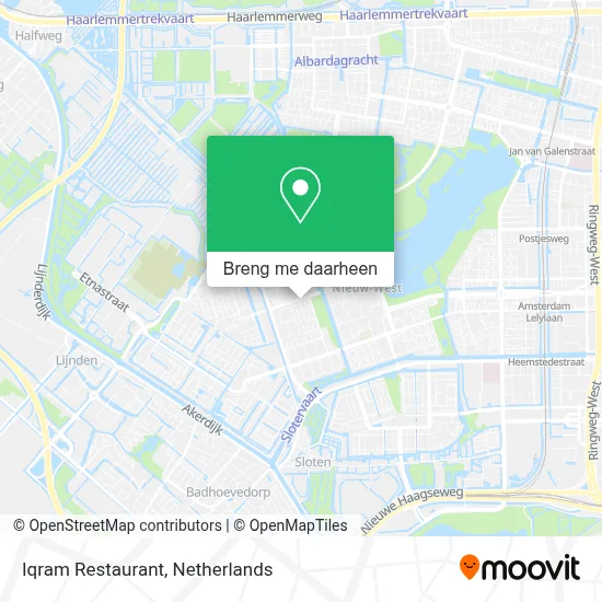 Iqram Restaurant kaart