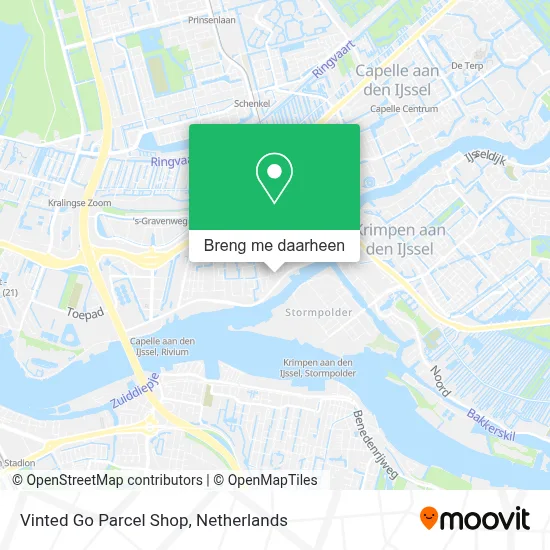 Vinted Go Parcel Shop kaart