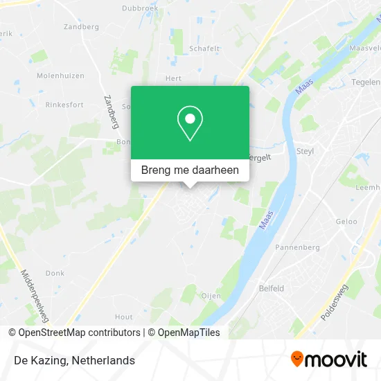 De Kazing kaart