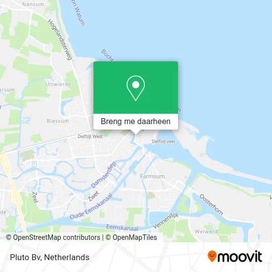 Pluto Bv kaart