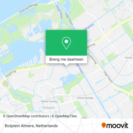 Botplein Almere kaart