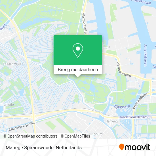 Manege Spaarnwoude kaart