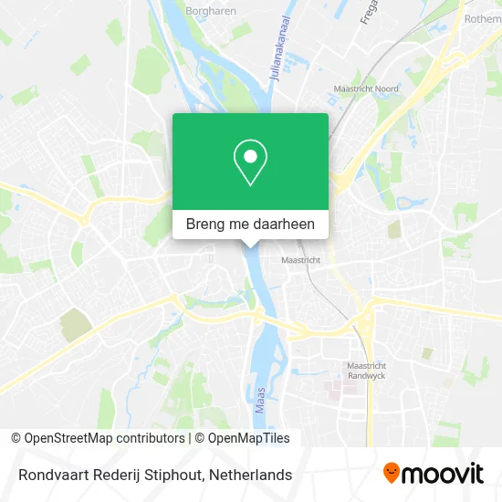 Rondvaart Rederij Stiphout kaart