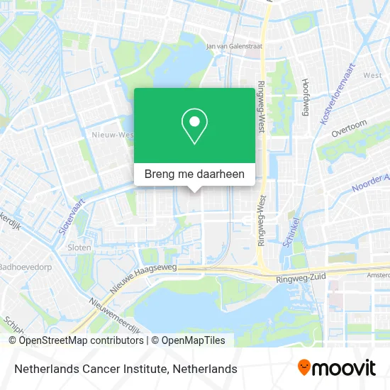 Netherlands Cancer Institute kaart