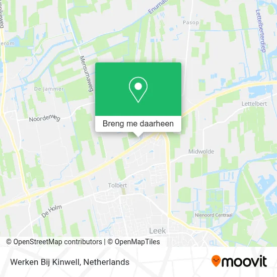 Werken Bij Kinwell kaart