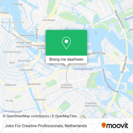 Jobs For Creative Professionals kaart