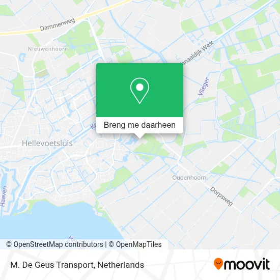 M. De Geus Transport kaart