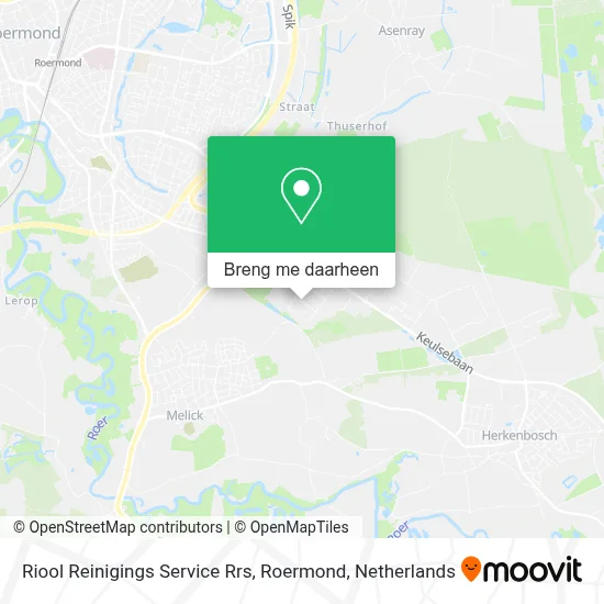 Riool Reinigings Service Rrs, Roermond kaart