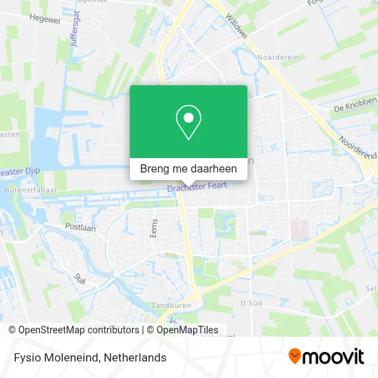 Fysio Moleneind kaart