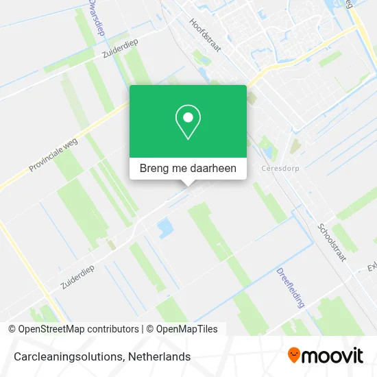 Carcleaningsolutions kaart