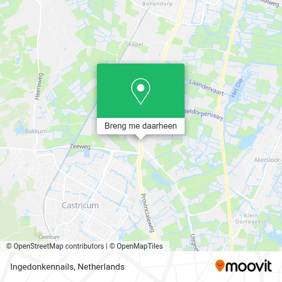 Ingedonkennails kaart