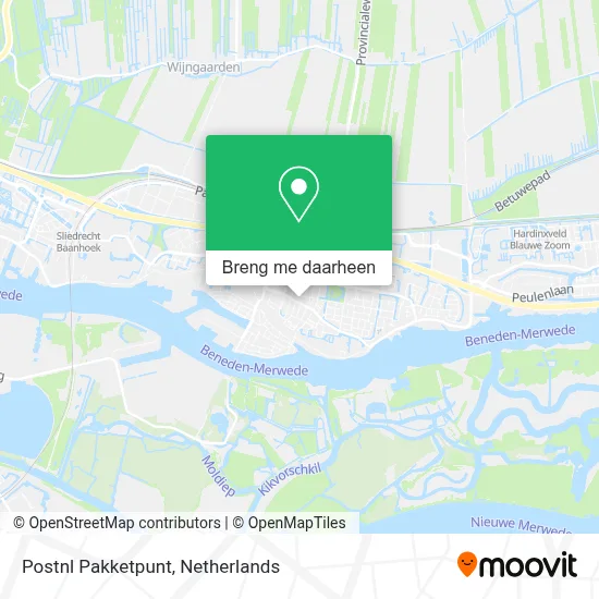 Postnl Pakketpunt kaart