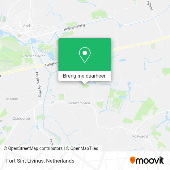 Fort Sint Livinus kaart