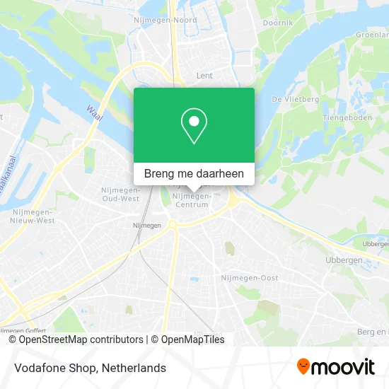 Vodafone Shop kaart