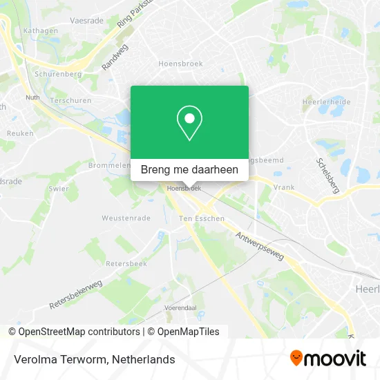 Verolma Terworm kaart