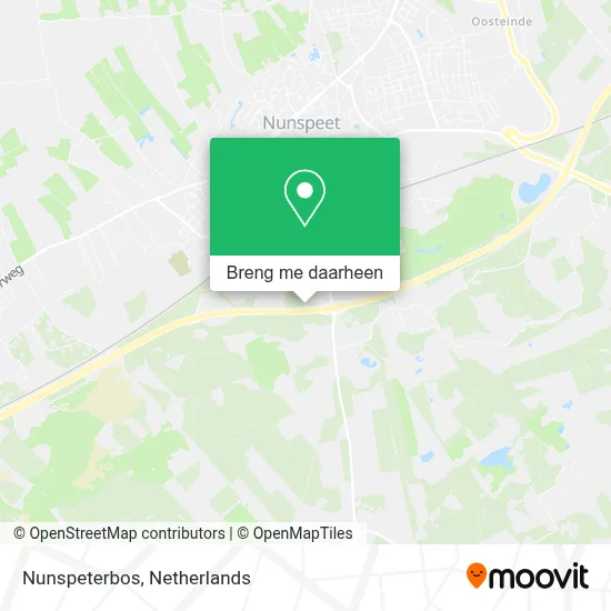 Nunspeterbos kaart