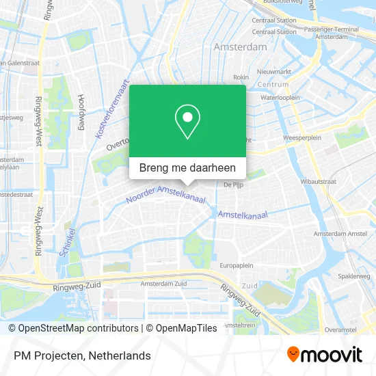 PM Projecten kaart