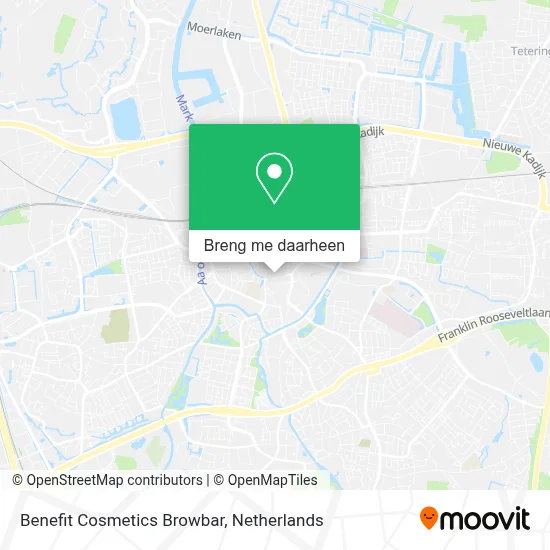 Benefit Cosmetics Browbar kaart