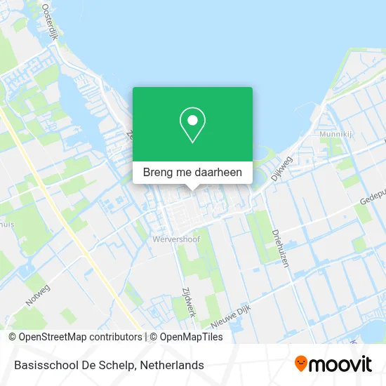 Basisschool De Schelp kaart