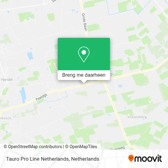 Tauro Pro Line Netherlands kaart